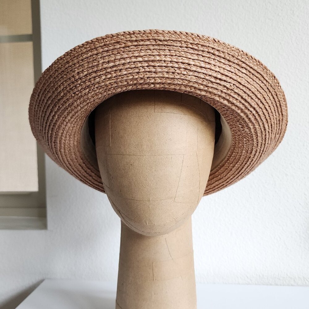 Helen Kaminski Tan Straw Cloche Hat - Picture 10 of 11